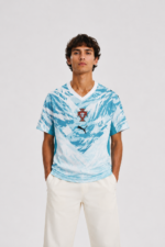 Portugal Away Jersey White & Blue