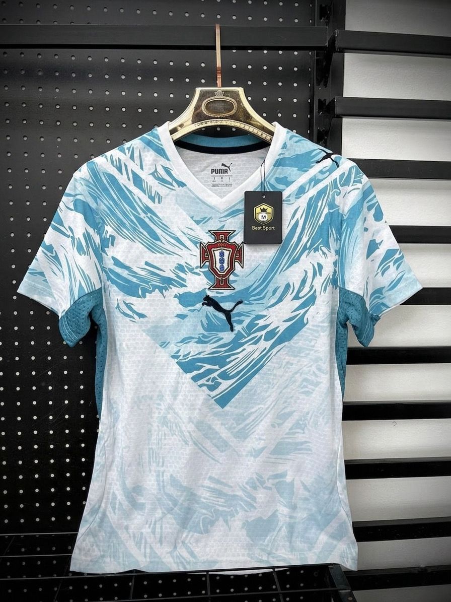 WhatsApp Image 2026-05-11 at 6.29.29 PM Portugal Away Jersey White & Blue - Image 1